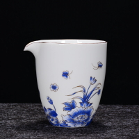 公道杯陶瓷分茶器創意 青花瓷勻杯功夫公杯茶具配件