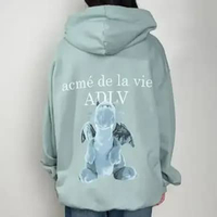 Hoodie ADLV FUZZY DRAGON BLUE ICY BLUE HOODIE 100% ORIGINAL Size 1