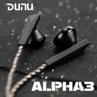 DUNU Alpha3 / Alpha 3 Flagship Flathead Earbuds 14.2mm Dynamic Driver In Ear Earphone Flat-head HiFi Music Audio Headphone