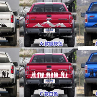 FOR Ford F-150 Cargo Door Car Sticker Pickup Tail Door Car Sticker D-MAX NAVARA Rear Tail Body appearance Car Sticker