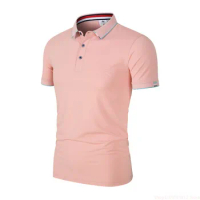 Summer Men's Golf Shirt Casual Short Sleeve Breathable Fashion Classic Polo Shirt T-Shirt Comfortable Work Wear Formal S-4XL