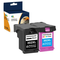 OGOUGUAN HP302 Ink Cartridge Is Compatible With HP302XL For HP 302 Deskjet 2130 2135 1110 3630 3632 Officejet 3830 4520 Printer