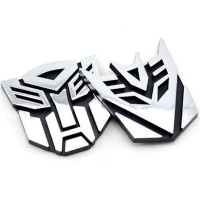 3D logo bảo vệ Autobot biết biển đại diện huy hiệu đồ lọc decal xe Sticker