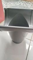 Corong Talang Air Pembuangan 6 Inch Setengah Lingkaran - Sambungan Talang PVC Tebal