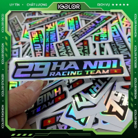 IGOLOR Tem tỉnh thành -Tem Phản Quang 7 Màu tỉnh thành Việt Nam 3x14 29HA NOI RACING TEAM decal cán 