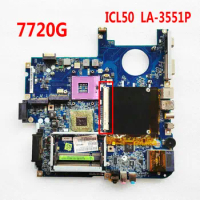For ACER Aspire 7720G Laptop Motherboard ICL50 LA-3551P Mainboard MBALN02001 DDR2 100%tested fully work