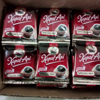 Kopi kapal api renceng 10 sachet.