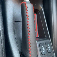 Leather Hand Brake Cover Protective Sleeve For Honda Civic Accord Fit Crv Hrv Jazz City CR-Z Element Insight