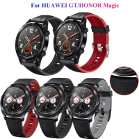 Silicone Wristband Strap for HUAWEI watch GT/GT 2 46mm GT2e HONOR Watch Magic 2 strap Bracelet GT2 Smartwatch Watchband 22mm