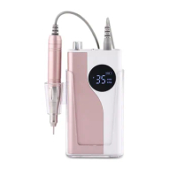 Electric Nail Drill, 35000 RPM Rechargeable Portable Nail Drills, Cordless Electric Nail File Machine