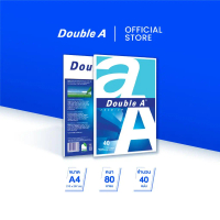 Double A กระดาษถ่ายเอกสาร A4 80gsm 40 แผ่น จำหน่าย 1 แพ็ก