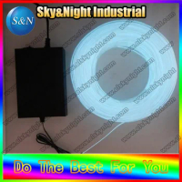 2.3mm-100M Flexible Neon Light EL Wire(WHITE COLOR)+220V Inverter With Free Shipping