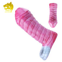 YOCY Men Cock Sheath Monster Dildo Sleeve Condom Penis Enlargement Liquid Silicone Sex Toys For Couples
