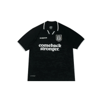 Ghanior Jersey Vintage Oversize Retro Football Streetwear Unisex - LOWING BLACKWHITE