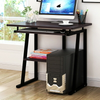 電腦臺式桌 家用 簡易小桌子臥室經濟型書桌書架組合寫字臺床邊桌