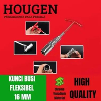 Kunci Busi Chrome Vanadium Fleksibel 16 mm Hougen