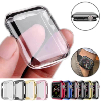 Cover for Apple Watch Ultra 9 8 7 6 SE 5 4 Screen Protector for iWatch Series 38mm 40mm 41mm 42mm 44mm 45mm 49mm Soft Clear Case