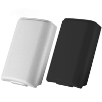 Black and White Battery Pack Cover Shell Shield Case Kit for Xbox 360 Wireless Controller