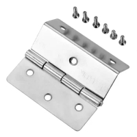 59mm Silver Hinges Three Equivalent Page Folded w/screws Cabinet Wood Box Decor Cabinet Drawer Door Furniture Hardware Fitting