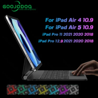 Backlight Magic Keyboard for iPad Pro 11 2022 2020 2018 for iPad Air 6 2024 case iPad Air 5 Air 4 10.9 inch iPad Air 11 inch