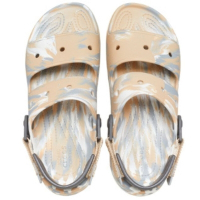 Crocs 卡駱馳 (中性鞋) 大理石紋涼鞋-207888-2ZM