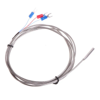 RTD PT100 Temperature Sensor Stainless Steel 3 Wire Thermistor Probe for PID Temperature Controller