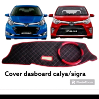 alas dashboard+sarung setir sigra/calya car Garansi Produsen Transparent silikon warna oranye Blue c