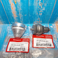 paket gigi pinion/granat starter plus tutup granat motor honda vario 110 beat scoopy spacy karbu fi 