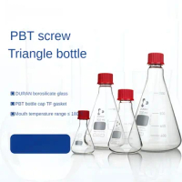 DURAN Screw Conical Flask Screw Top Conical Bottles with DIN Thread PBT Caps TF Gaskets 100ml-1000ml