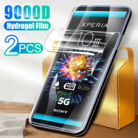 2pcs Hydrogel Film For Sony Xperia 5 10 III Screen Protector Film For Sony Xperia 1 II Xperia10 Xperia5 III Protective Soft Film