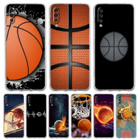 Basketball Basket Phone Case For Samsung Galaxy A52 A50 A70 A30 A40 A20E A10 A10S A20S A02S A04s A12 A22 A32 A72 5G Clear Cover