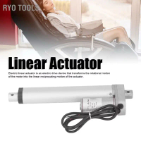 มอเตอร์แกนชัก Linear actuator กระบอกไฟฟ้า 12/24V 6000N (50mm-500mm) เกรดอุตสาหกรรม
