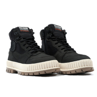 PALLADIUM PALLASHOCK WPN ZIP 巧克力大底 橘標 防水靴 休閒鞋 男女款 黑色 74352008