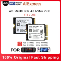Western Digital WD SN740 2TB 1TB M.2 SSD 2230 NVMe PCIe 4.0x4 SSD for Microsoft Surface ProX Surface Laptop 3 Steam Deck