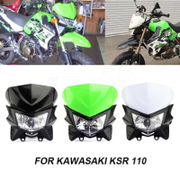 Street Bike Headlight Front Head Lamp Fairing For Kawasaki KSR 110 KSR110 Pro Enduro Headlamp 12V 35W Motorcycle Accessories