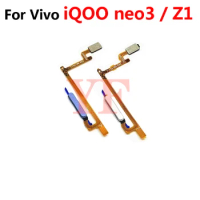 For Vivo iQOO Z1 Z1x Neo3 5G Y70S Y51S Power Button Fingerprint Sensor Flex Cable Repair Parts