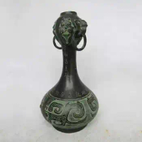 Han Dynasty bronze antique bronze antique crafts ornaments garlic bottle wine bottle for feng shui ornaments