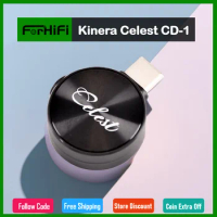 Kinera Celest CD-1/CD1 USB Type-C to 3.5mm Converter Aluminum In Anodized Black Colour ALC5686 DAC