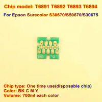 S30670 S50670 S30675 One Time Use Chip Disposable Ink Cartridge Chip For Epson Surecolor T6891 T6892 T6893 T6894 700 ML Color