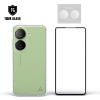 T.G ASUS Zenfone 10 手機保護超值3件組(透明空壓殼+鋼化膜+鏡頭貼)
