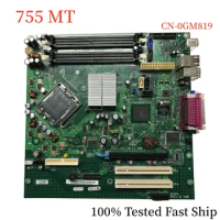 CN-0GM819 For OptiPlex 755 MT Motherboard 0GM819 GM819 LGA775 DDR2 Mainboard 100% Tested Fast Ship