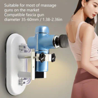 Massage Gun Holder Suction Base Holder Double With Massage Heads Massage Gun Grip Support Self Massage Tool