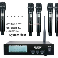 New Takstar DG-C200R 11 persons Handheld Microphones Conference Microphone System 2.4G Digital Wireless Conference System