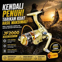 YUMOSHI Reel Pancing Spinning 14 Ball Bearing Fishing Reel 5.2:1 2000 - JF2000 Gold