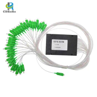 1pcs High Speed New 1x32 ABS PLC SC/APC 1m SC/UPC GPON EPON Mini PLC Fiber Optic Splitter Simplex Single Mode For Ample Supply