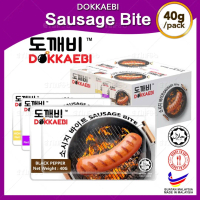 PROMO DOKKAEBI Sausage Bite HALAL - Black Pepper / Tom Yam / Honey Mustard 40g Ready To Eat  Food