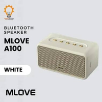 MIFA MLOVE A100 Portable Bluetooth Speaker BT 5.3, 24 Jam Playtime, Rich Bass & IPX5 Waterproof Whit