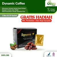 Kopi Dynamic Original 1 Box Isi 10 Sachet BPOM Dinamic Asli Coffee Cappucino Rasa Kurma Madu & Ginse