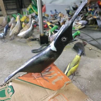 jontrot burung cililin hitam / boneka mainan manuk hiasan taman