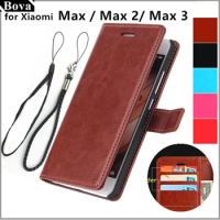 Xiaomi Mi Max 2 3 card holder cover case for Xiaomi Mi Max2 Xiaomi Max2 Pu leather phone case ultra thin wallet flip cover